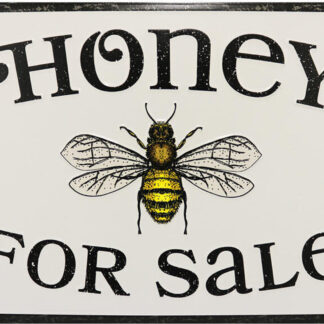 Honey for Sale Sign - Embossed Aluminum