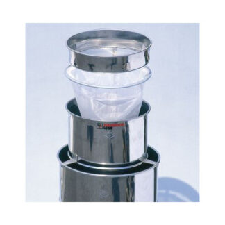 Honey double strainer, small, stainless steel, with nylon cloth and rough strainer, for 50-100-200 kg tanks