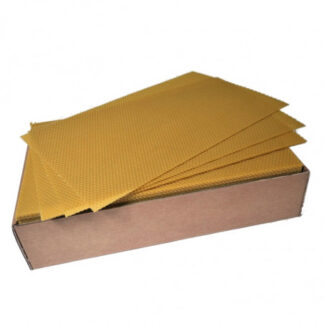 Melted wax sheets of PURE BEESWAX for DB super frame (about 40x12.5 cm), (kg)
