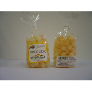 Orange-lemon drop candies, 125 g