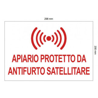 Satellite anti-theft sign