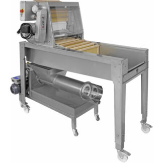 Screw operculum squeezer, with three-phase gear motor