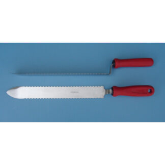 Serrated uncapping knife, 28 cm, stainless steel