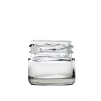 Small glass jar, SINGLE DOSE, gr. 30 (28 ml) with cap, pack of 120 pcs