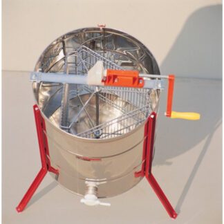 Tangential manual honey extractor Nibbio with chromium-plated cage, 6 D.B. frames