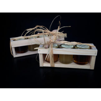 Wooden case for two 50g-jars