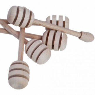 Wooden honey dipper 11 cm.