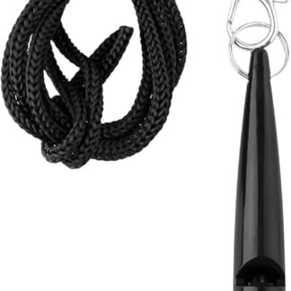 Lotsdonxia Dog Training Whistle with Lanyard - Lightweight High-Pitch Tow Whistle for Clear Communication & Outdoor Commands, Parking Use & Obedience Training (Black)