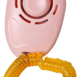 Nuyhgtr Pet Clicker Hundetraining, Welpentraining Clicker mit Armband, Hunde Verhaltenshilfe, einfach zu bedienendes Haustierwerkzeug, tragbares Zubehör für Welpen, Katzen, Vögel, 4,5 x 7 x 2 cm