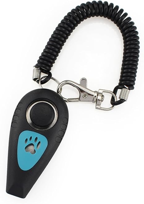 Hundetraining | 2 in 1 Welpentraining Clicker und Pfeife | Leises Verhaltenstraining mit Handgelenkband, Hundepfeife für kleine Tiere im Freien zur Rückruf