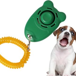 Dog Clicker Trainer - Puppy Clicker Dog Training with Wristband, Lightweight Pet Supplies, Behavior Aid for Dogs, Cats, Birds