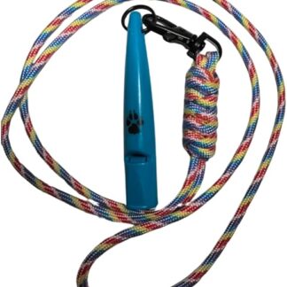 TDL Gun Dog Training Whistle with Lanyard - Dog Whistle with Loud Firm Tone and Far-Ranging Sound - Ideal High Frequency Long Distance Dog Whistle for Most Breeds - Sky Blue with