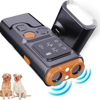 LUCKKY Peacesonic Bark Husher, Bark Guard Anti Barking Device for Dogs, Dog Barking Deterrent, Anti-Barking Device for Dogs with HD Display and LED Torch, Dog Training Devices, Behavioral Aids