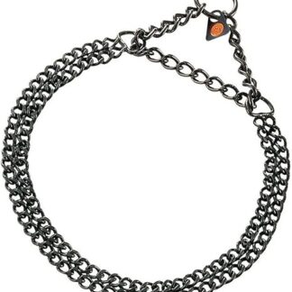 HS Sprenger 4022853191960 Double Chain 2 mm x 60 cm Stainless Steel Black