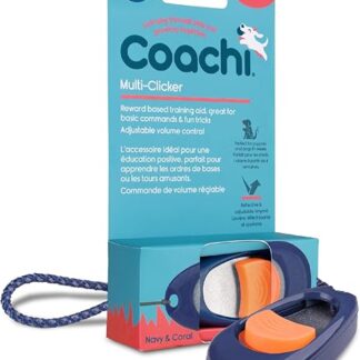 Coachi Multi-Clicker Dog Accessories Volume Control with 3 Levels Easy to Use Adjustable Hand Strap Dog Clicker Dog Training Training for Noise-sensitive Dogs and Puppies