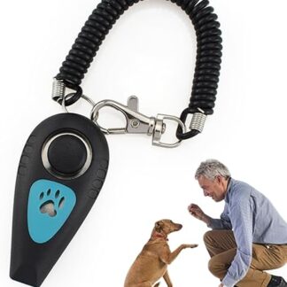 Generisch Hunde Clicker | 2 in 1 Katzentrainer mit Pfeife - Leise Rückrufpfeife Reaktives Hundetraining mit Handgelenkband