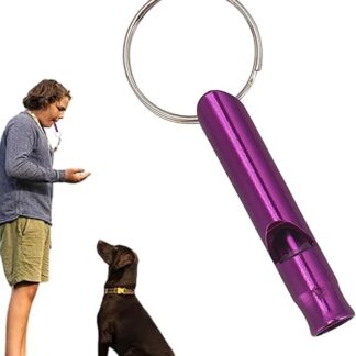 XIAOXIAOYU Ultrasonic Dog Whistle Aluminum Alloy Anti Bark Ultrasonic Tool, Portable Dog Training Behavior Aid Stop Bark Control Tool with Lanyard
