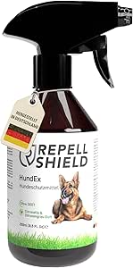RepellShield® Dog Repellent Spray – 250 ml – Non-Colouring – Dog Repellent Against Urinating – Dog Repellent Spray for Dogs Repel – Dog Repellent Spray Indoor and Outdoor Use