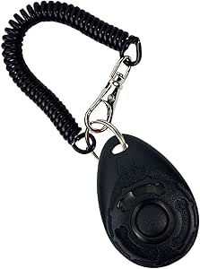 DOANTE 1 x Clicker Dog, Clicker Dog Clicker, Clicker Training for Cats, Dog Clicker, Clicker Dog Training, Dog Clicker Set, Clicker Training for Dogs Black