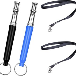 Pack of 2 Dog Whistles High Frequency Silent Dog Whistle Rütter Recall Anti Bell Whistles Not Audible, Educational Aids for Dogs Whistles, Dog Training Dog Whistles, Ultrasonic - Dog Whistle