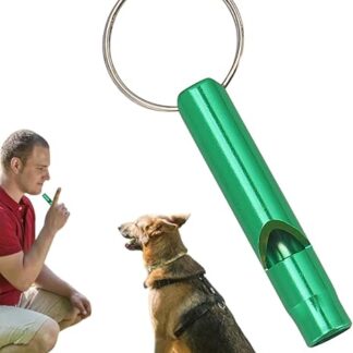 Ultraschall-Hundepfeife aus Aluminiumlegierung, verstellbare Frequenzen, Hundepfeifen zum Abrufen, Hundepfeife gegen Bellen für Katzen und Hunde, Grün, 3 Stück