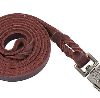 Leather Dog Leash, Leather Dog Training Leash Strap, Hands-Free Dog Training Leash for Large Medium Small Dogs, Pet Tracking Training, Camping, Playing and