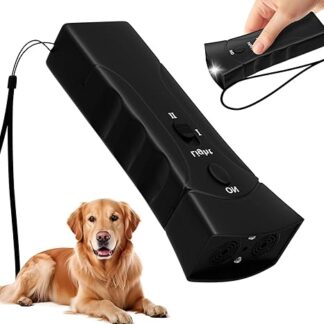 QEWEUUIE 2025 Upgrade Anti-Bell-Gerät für Hunde, 3 Modi, Anti-Bell-Gerät, LED-Licht, 10 m, wiederaufladbares Handgerät, für drinnen und draußen, Hunde-Bell-Abschreckung