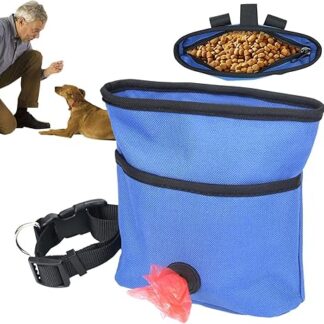 Leckerli-Tasche für Hundeerziehung – Trockenfuttergürtel für Spaziergänge | Futterspender für Haustiere, wasserdicht, mit Kotbeuteln für die tägliche Erziehung und Abenteuer im Freien