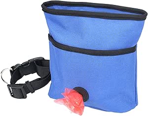 Leckerli-Tasche für Hunde, Hundetraining, Snack-Tasche, Leckerli-Beutel mit Kotbeutelhalter, auslaufsicher, tragbarer Haustier-Snackspender für Training, Spaziergänge und Reisen, kompakte