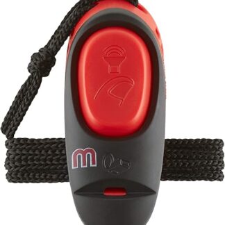 Mikki 6234225 2-in-1 Dog Whistle High Dog Whistle with Clicker Training Aid for Recall and Command Behavior 31g