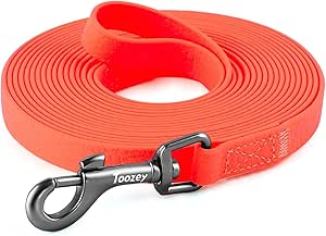 Toozey Recall Lead for Dogs, 3 m / 5 m / 7 m / 10 m / 15 m / 20 m Recall Lead with Hand Loop and Mesh Pocket, Waterproof Training Lead for Large to Small Dogs, Robust Dog Lead