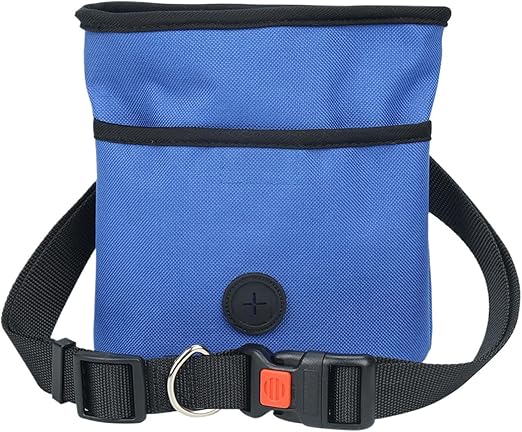 Chaies Kleinhunde Leckerli Tasche | Hüftgurt Snackbehälter Für Unterwegs | Wasserdichter Hundefutter Spender Mit Kotbeutel-Integration Für Wanderungen, Tägliche Spaziergänge, Training Und