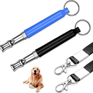 YANINEE Pack of 2 Whistles Dog Whistle Rütter Recall High Frequency Silent