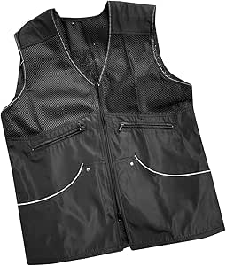 Dualoai Dog Training Vest for Dog Handlers, Breathable, Durable, Dog Trainer Vest for Agility Obedience Training, Dog Trainer, Outdoor, Backpacking, Black, M