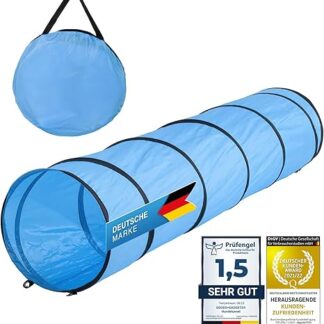 Goods & Gadgets Dog Agility Tunnel Dog Tunnel Play Tunnel Dog Hole with Pegs and Carry Case, 200 cm