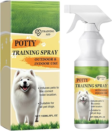 Filvczt Potty Training Spray, Puppy Training Spray, Dog Toilet Behavior Corrector with Practical and Durable Spray, Safe and Easy to Use Formula, 5.8 x 5.8 x 16.8 cm, for