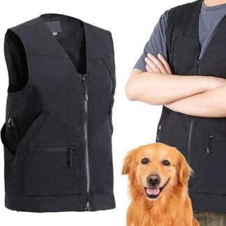 Dog Handler Training Vest | Dog Handler Protective Vest - Side Adjustable Button Design Dog Trainer Clothing for Sports, Fishing, Dog Training, Hunting