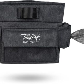 TrendPet TwinTreat Treat Bag with 2 Separate Treat Compartments and Interchangeable Inner Pocket, Gas Bag