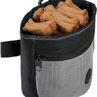 FmtwPhn Dog run bag, dog training bag for treats, treat bag for walking the dog, magnetic closure - puppy goodie treat bag with waist belt for behavioral aids