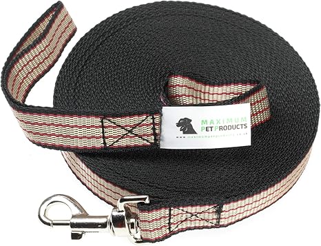 200 FT Red Beige Black Dog Training Lead