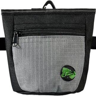 Dog Run Bag, Dog Training Bag for Treats, Belt Bag for Puppy Training with Magnetic Closure, Puppy Goodie Treat Bag with Waist Belt for Behavioural Aids