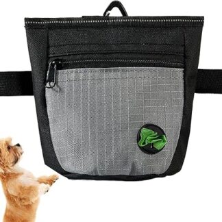 Pet Training Treat Bag Dog Walking Dog Treat Bag Magnetic Closure Treat Bag with Waist Belt for Behavioral Aids