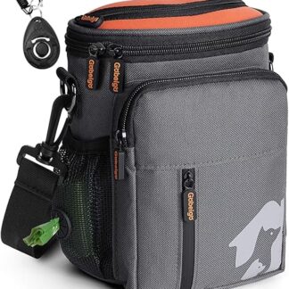 Gobeigo Dog Treat Bag and Training Clicker, Treat Bag for Dogs, Treat Bag with Waste Bag Dispenser, Belt Bag for Dogs, Puppy Bag for Walking