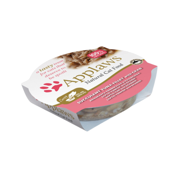 Applaws CAT BOWL ТУНЕЦ С КРАБОМ 60 Г