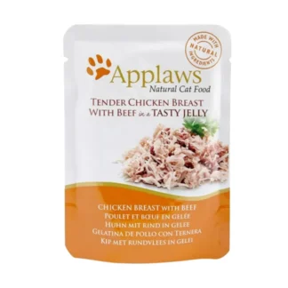 Applaws Курица и говядина в желе, 70 г, пакет для кошек