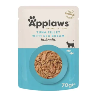 Applaws Тунец с лещом в бульоне, 70 г, пакет для кошек