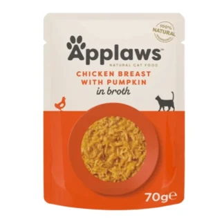 Applaws Курица с тыквой в бульоне, 70 г, для кошек