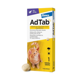Таблетки Elanco AdTab CAT 12 мг от блох и клещей для мелких кошек (0,5-2 кг)