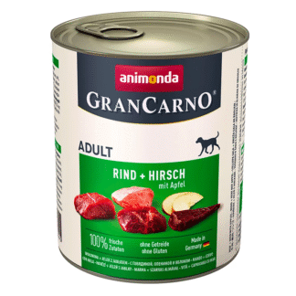 Влажный корм для собак Animonda GRANCARNO 800 г банка со вкусом оленя и яблока