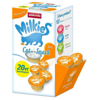 Молоко для кошек Animonda, молочные продукты 20 x 15 г, гармония с солодом